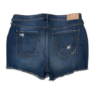 True religion Colette distressed stretchy shorts size 34W